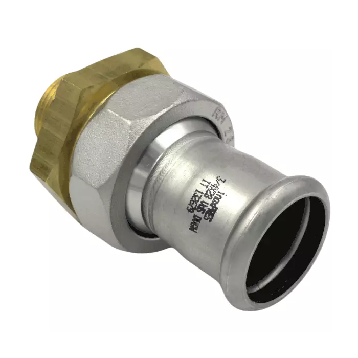 Муфта разъемная RM Inoxpres Дн22х3/4" Ру16 пресс/НР (нержавеющая сталь AISI 316L)