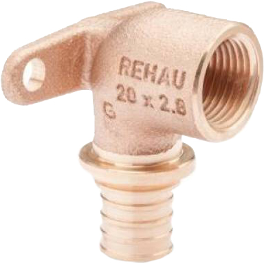 REHAU RAUTITAN Угольник настенный с внутренней резьбой 25-Rp 3/4 RX+ 