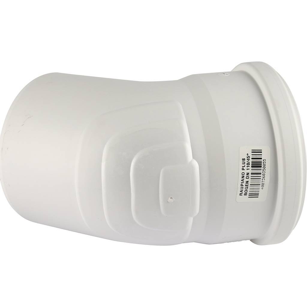 REHAU RAUPIANO PLUS Отвод диаметром 110 на 45°