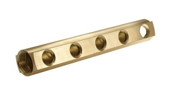 Коллектор Апогей 1 1/4" ВР/ВР на 5 выходов 1/2" ВР м/о 100мм (КЛА3205.100-1-ВР15)