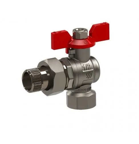 Кран шаровой ARCO Sena 3/4"x1" угловой с американкой полнопроходной