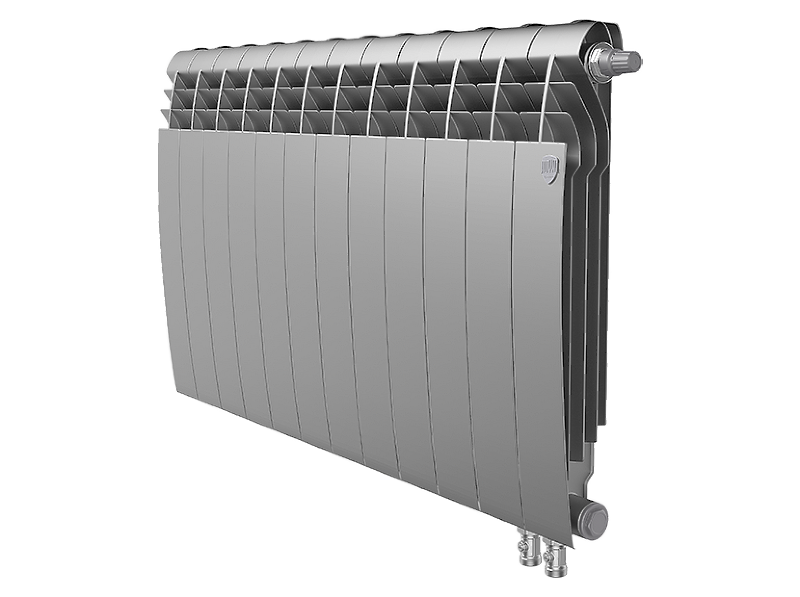 Радиатор биметаллический Royal Thermo BiLiner 500 /Silver Satin VDR x 12 секций
