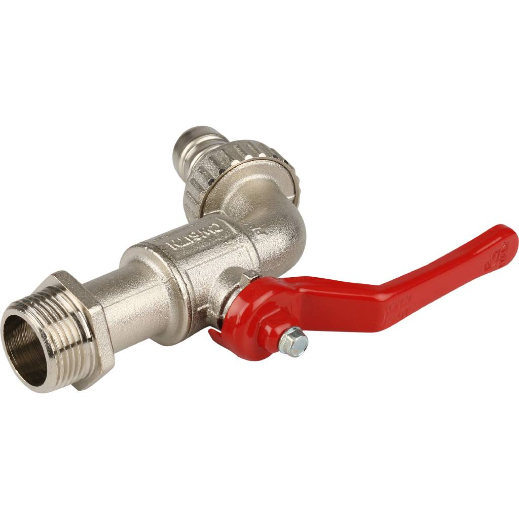 Itap 132 3/4" Шаровый сливной кран с латунным штуцером ITAP