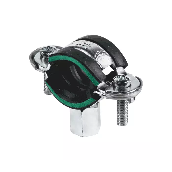 Хомут Mupro Optimal Дн48-51 (1 1/2") М8/М10 с резиновой прокладкой (оцинкованный)