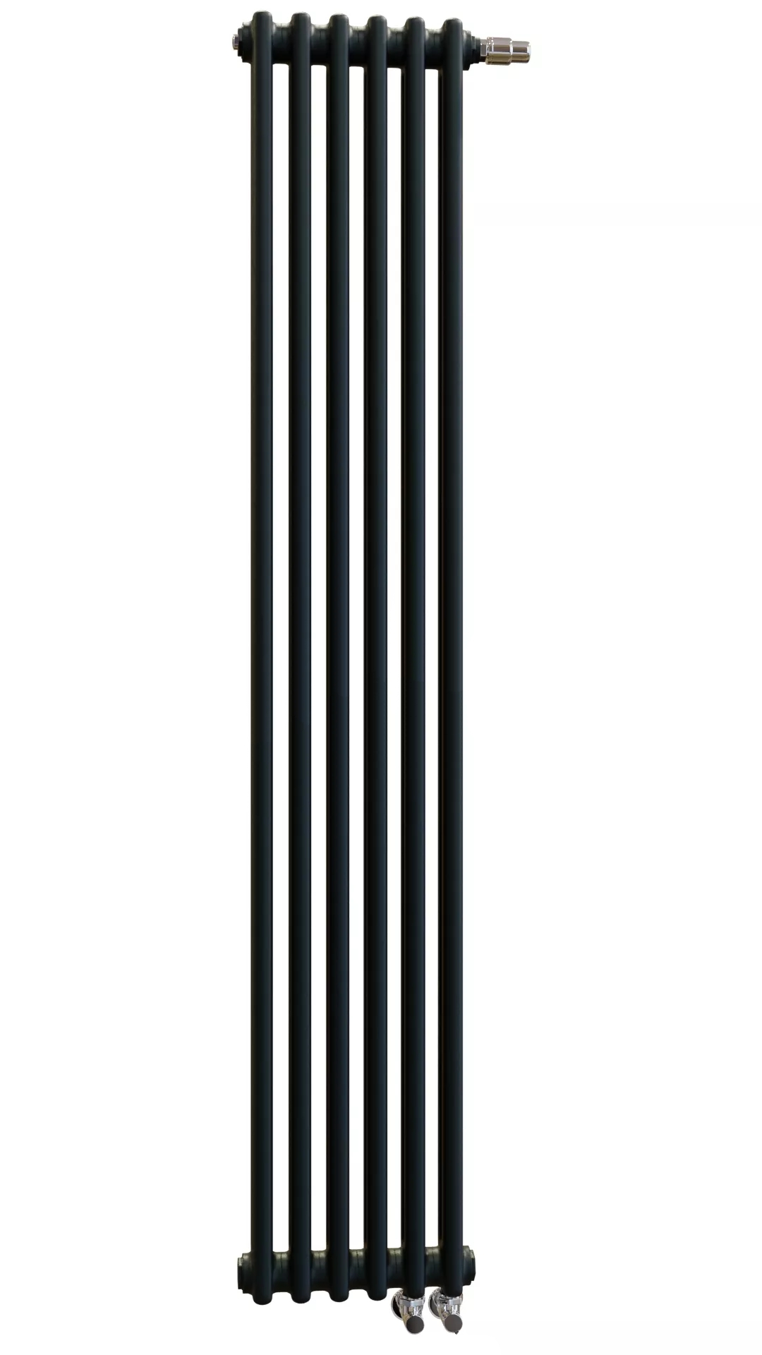 Радиатор трубчатый Zehnder Charleston Completto модель 2180 6 секций (Черный матовый)
