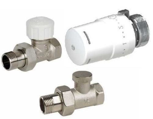 Термокомплект для радиатора ARCO прямой 1/2" (880040+501285+507265)