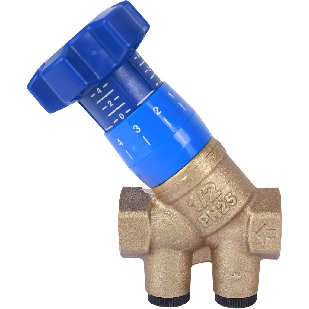 Клапан балансировочный Cimberio CIM 787ОТ/2R 1/2" ручной без измерительных ниппелей