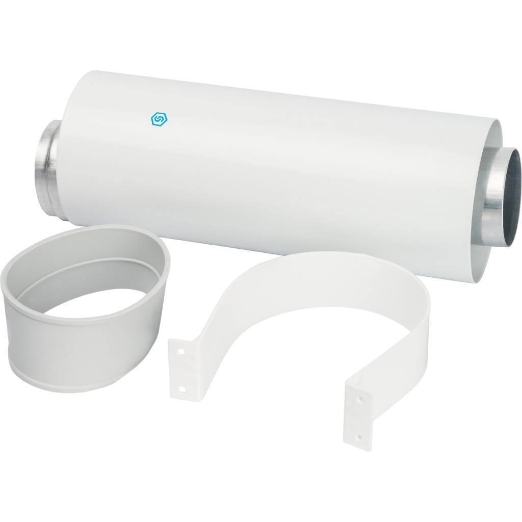 Труба STOUT DN60/100  250 мм п/м коаксиальная уплотнения и хомут в комплекте