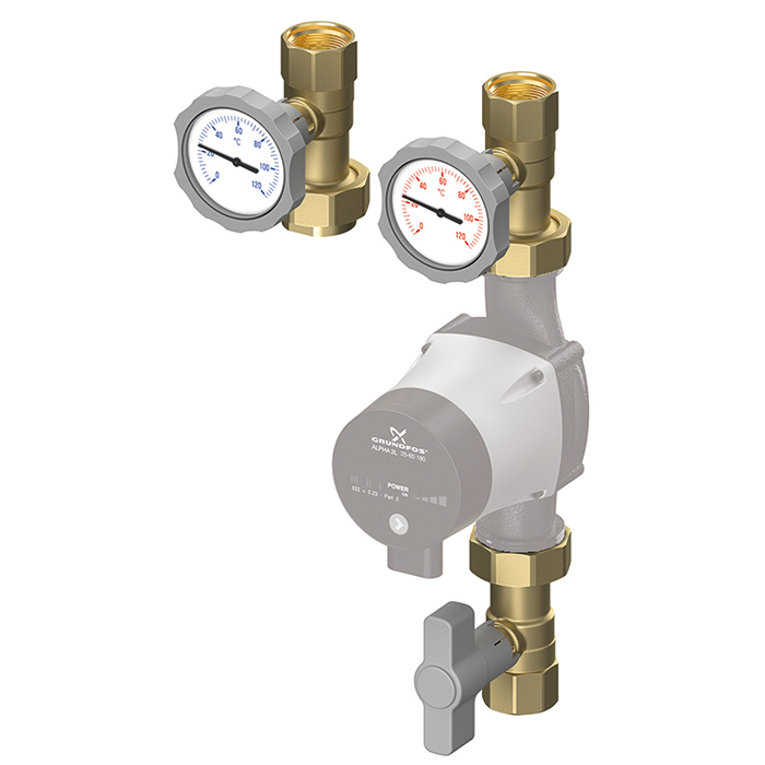 Монтажный комплект Meibes 1" Тип C+R (a = 359 мм; b = 117 мм)