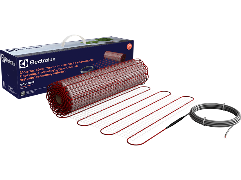 Нагревательный мат Electrolux Eco Mat EEM 2-150-3 (комплект теплого пола с терморегулятором)
