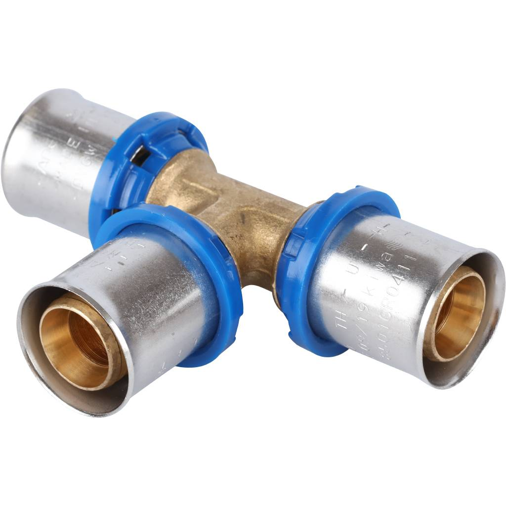 Тройник равнопроходный APE 20 (2.0) x 20 (2.0) x 20 (2.0) для металлопластиковых труб