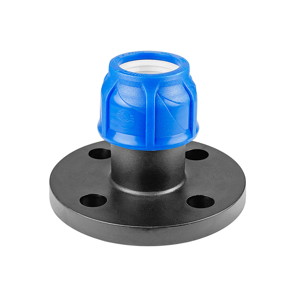 Фланец адаптер VALFEX ПНД Дн50х2" Ру16 пластиковый