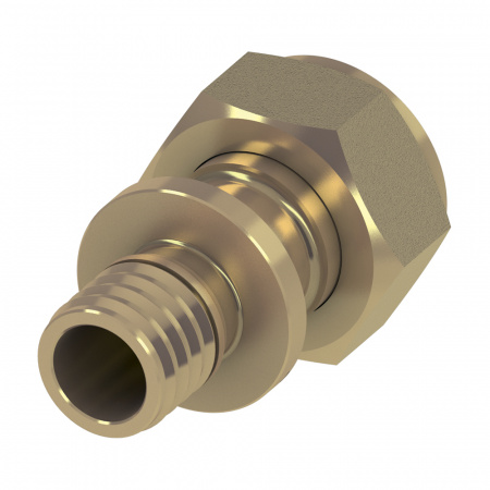 Соединение прямое TECE 63х2 3/8 с накидной гайкой (DR-латунь)