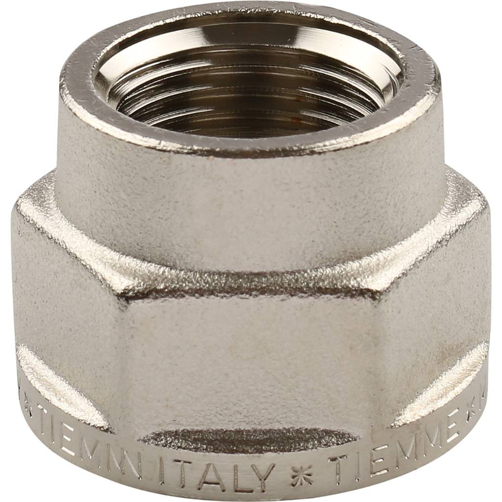 Муфта TIEMME 3/4х1/2 ВВ никелированная