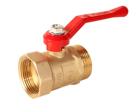 Кран шаровой ГАЛЛОП ПРАКТИК 121 Ду32 Ру16 ВР/НР (рычаг красный)