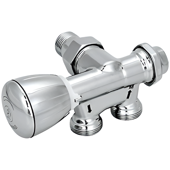 Узел нижнего подключения Giacomini T358M Ду15 НР левый угловой (термостатический)