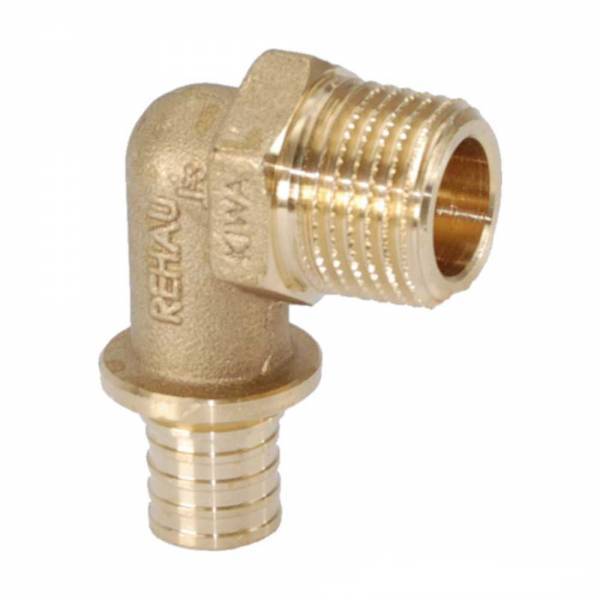 REHAU RAUTITAN Угольник-переходник с наружной резьбой 32-R 3/4 RX