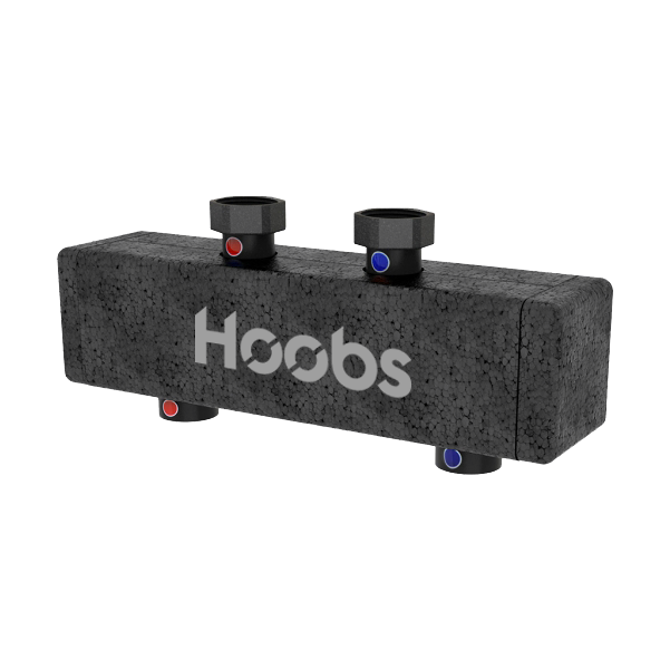 Стальной коллектор HOOBS 4 выхода  (с теплоизоляцией и креплением) L=1050мм