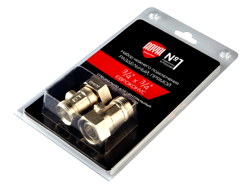 Набор нижнего подключения Royal Thermo 3/4х3/4ЕК прямой раздельный