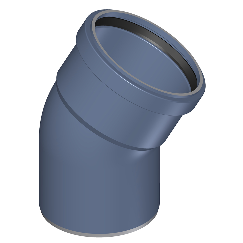 Отвод TECE POLO-KAL NG 110х30° канализационный