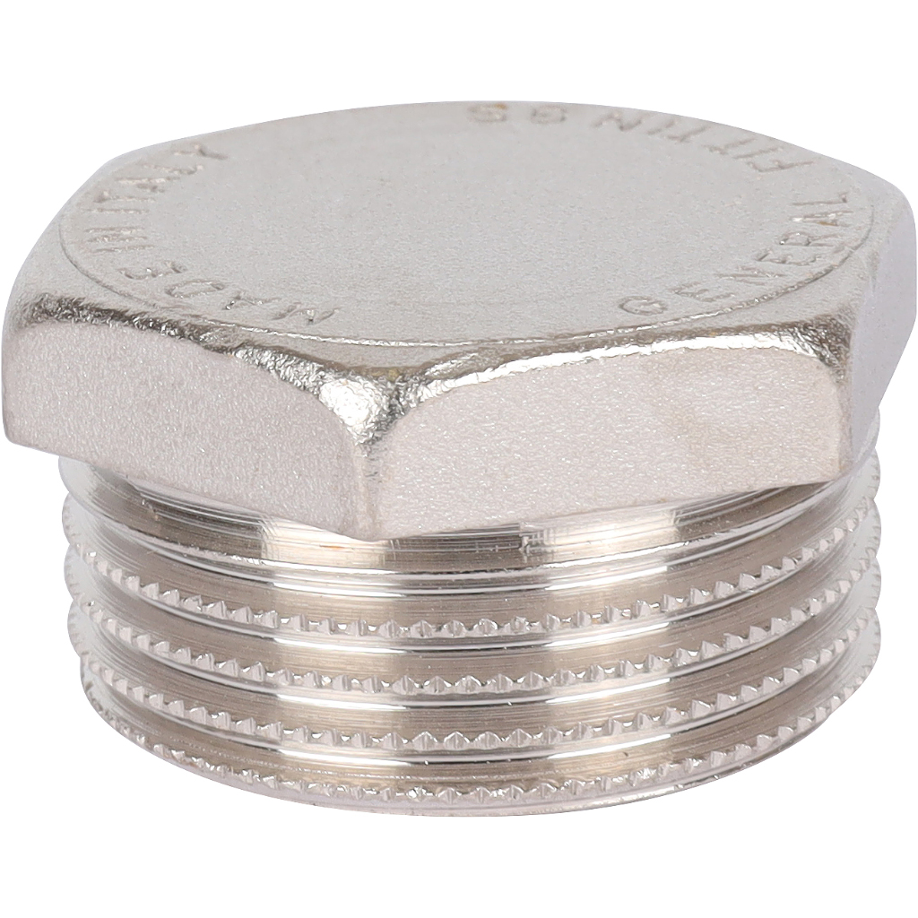 Заглушка STOUT 1" НР (никелированная)