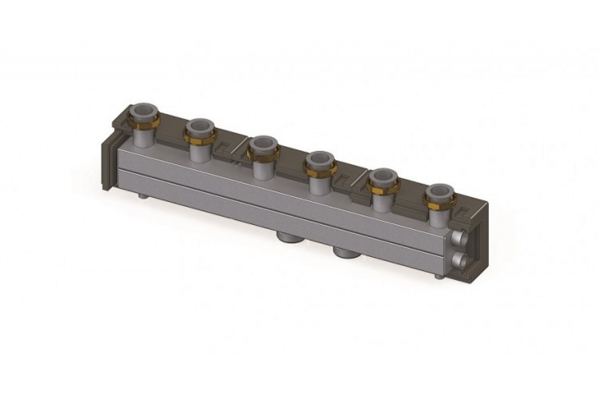 Гребенка ELSEN DN 32, 4 контура, в теплоизоляции, Q=6,5 м³/ч