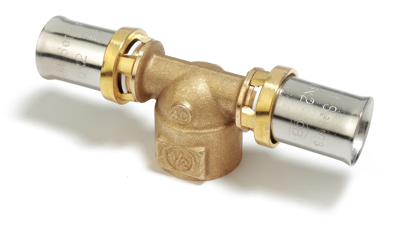 Тройник-пресс Giacomini RM154 Дн32х3/4"х32 ВР