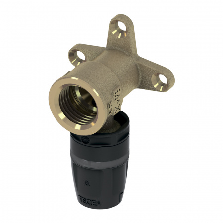 Уголок TECE TECElogo-Push 16х1/2 с настенным креплением внутренняя резьба (латунь)