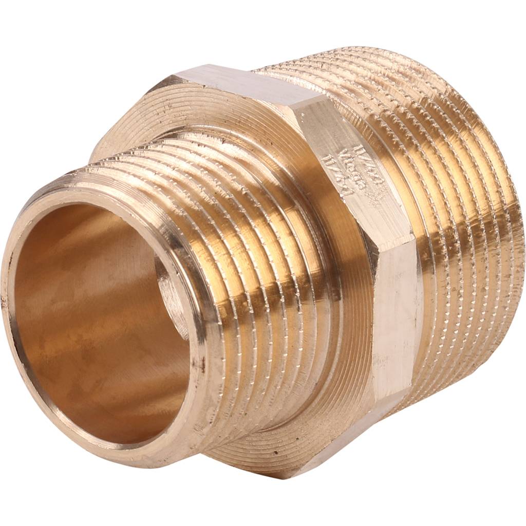 Viega 3245 Ниппель переходной НН, 11/4х1, бронза