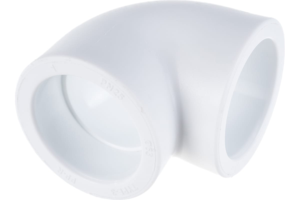 Угольник 90° РосТурПласт PP-R Дн63 (белый)