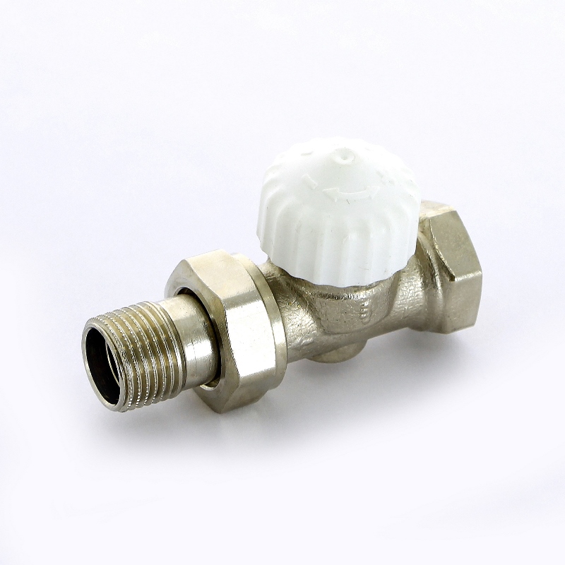 Вентиль термостатический UNI-FITT HВ 1/2 никелированный с разъёмным соединением