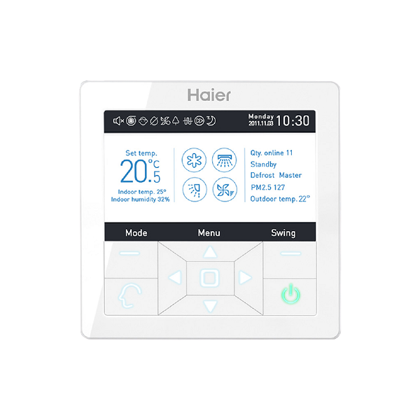 Пульт управления проводной Haier YR-E16A (чёрно-белый дисплей)