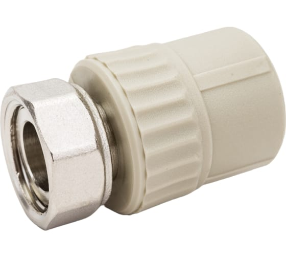 Муфта комбинированная VALFEX PP-R Dn32х1 1/4" с накидной гайкой (серый)