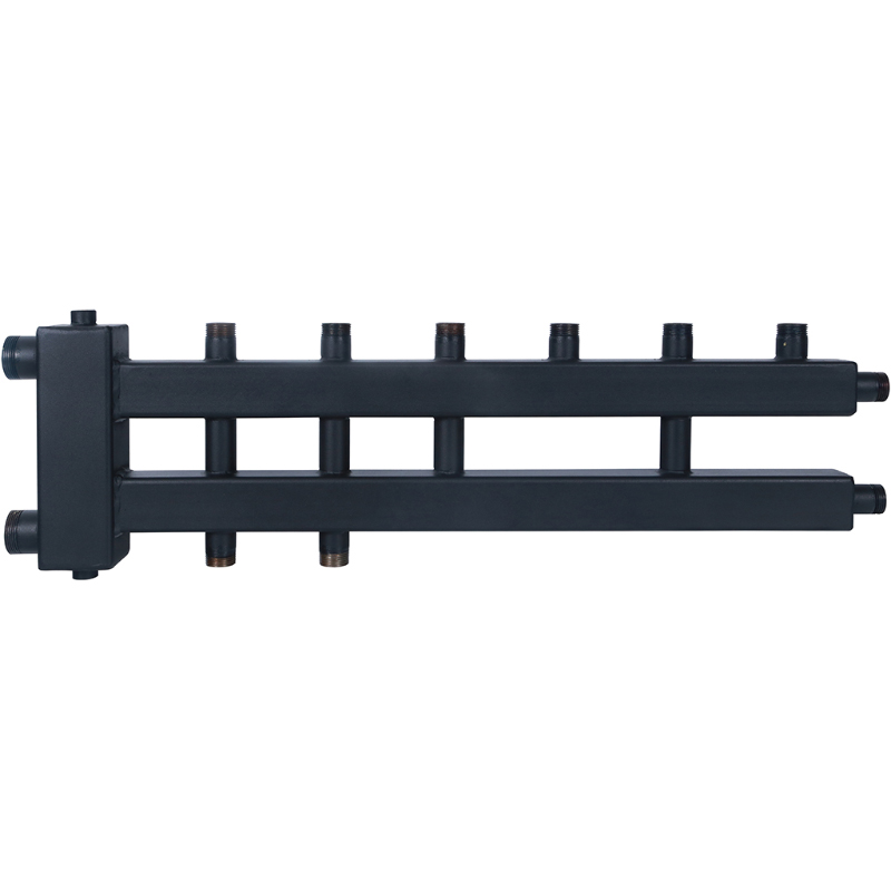 Коллектор ROMMER с гидроразделителем на 3+1+1 контура (до 85 кВт) дублер рядный