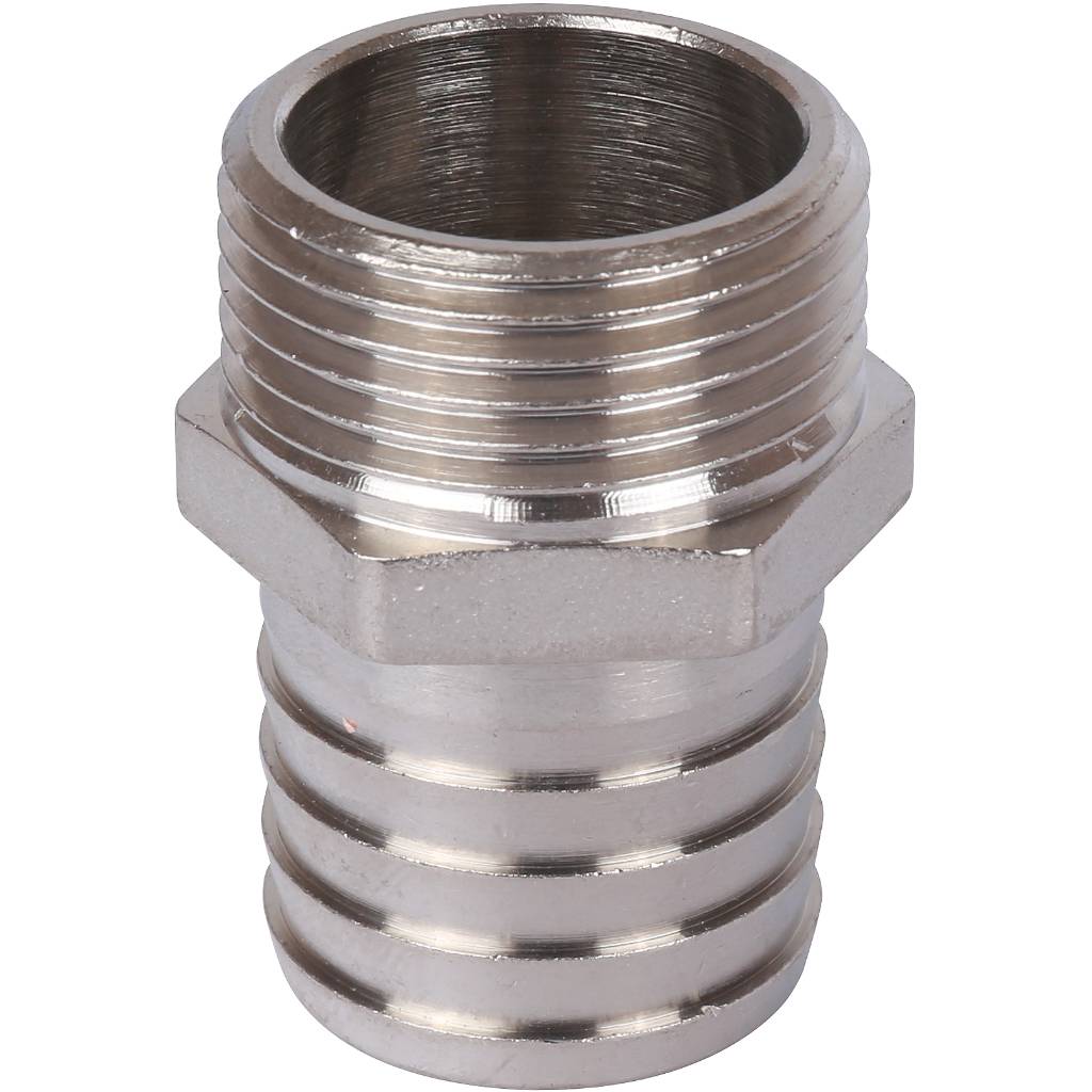 Штуцер STOUT 1"х30 НР (никелированный)