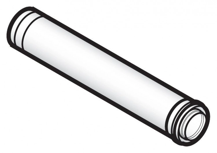 Коаксиальное удлинение De Dietrich 60/100 мм L=500 мм PPS DY681