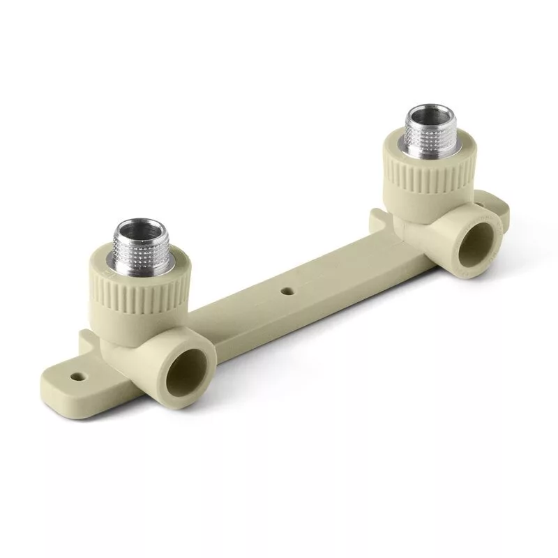 Комплект настенный для смесителя VALFEX PP-R Dn25х1/2" НР (серый)