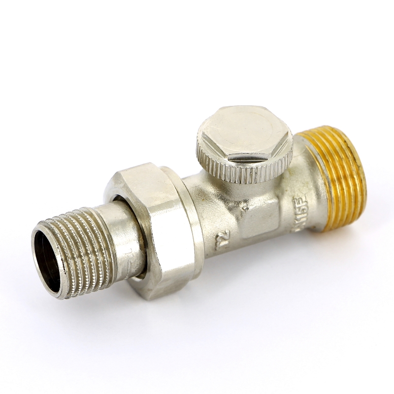 Вентиль обратный UNI-FITT НН 1/2х3/4EK никелированный с разъёмным соединением THERMO