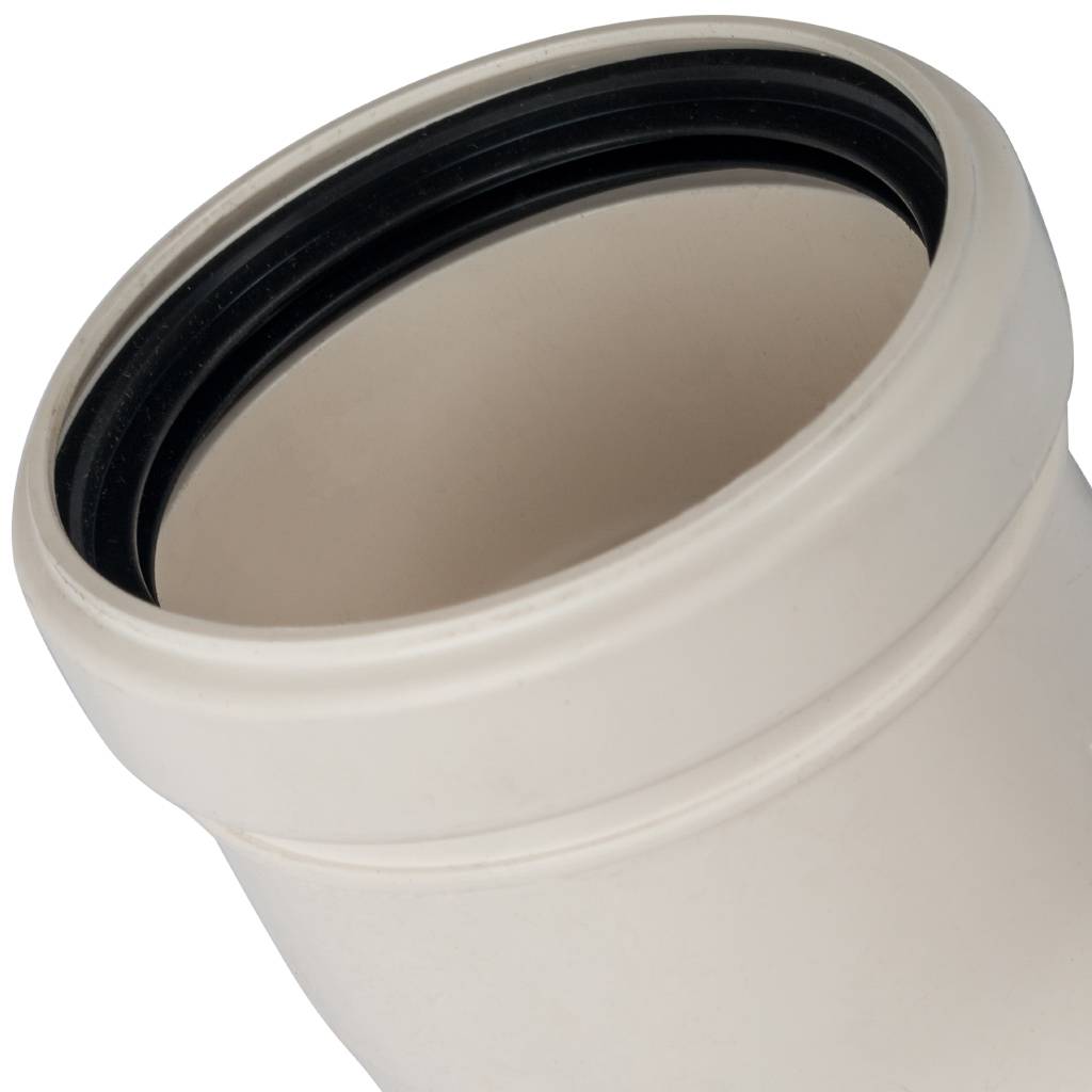 Угол STOUT 87° DN80 м/п конденсац. с кронштейном PP-FE