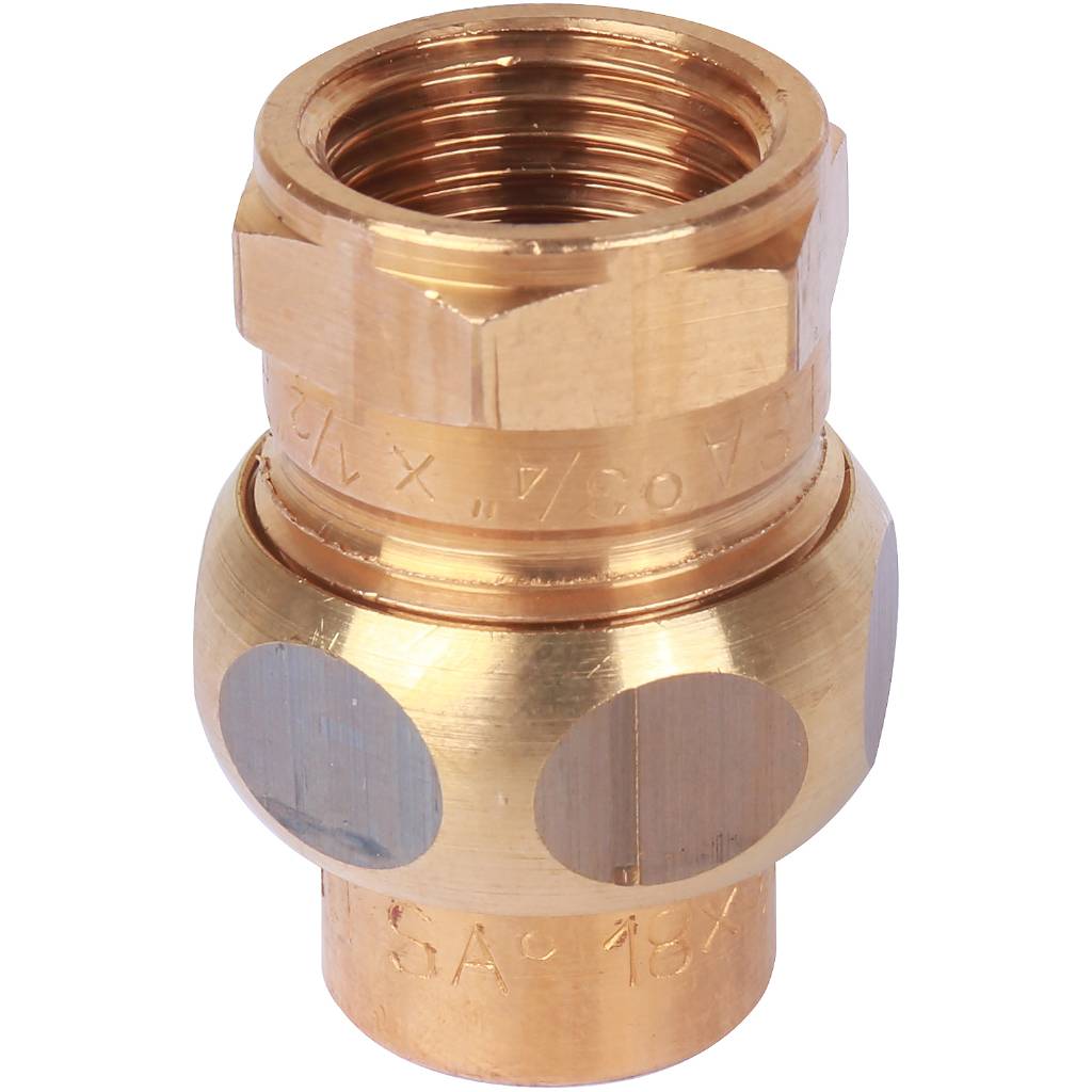 Сгон Sanha 18x3/4 ВП-ВР с плоским уплотнением под пайку 4330g бронза