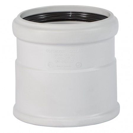 Муфта Ostendorf SKAM 90 насадная с уплотнительной манжетой (для бесшумной канализации)