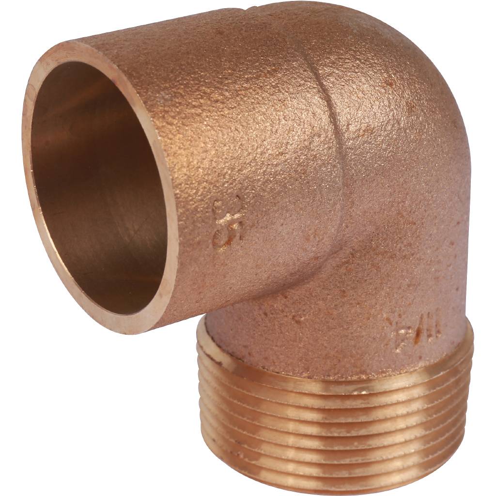 Угловой переход Sanha 35x11/4 ВП-НР под пайку 4092g бронза