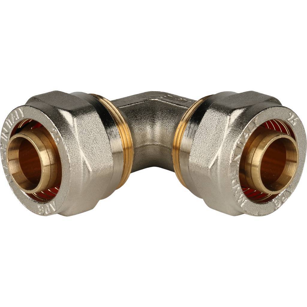 Угольник 90° STOUT 26х26 для металлопластиковых труб (винтовой)