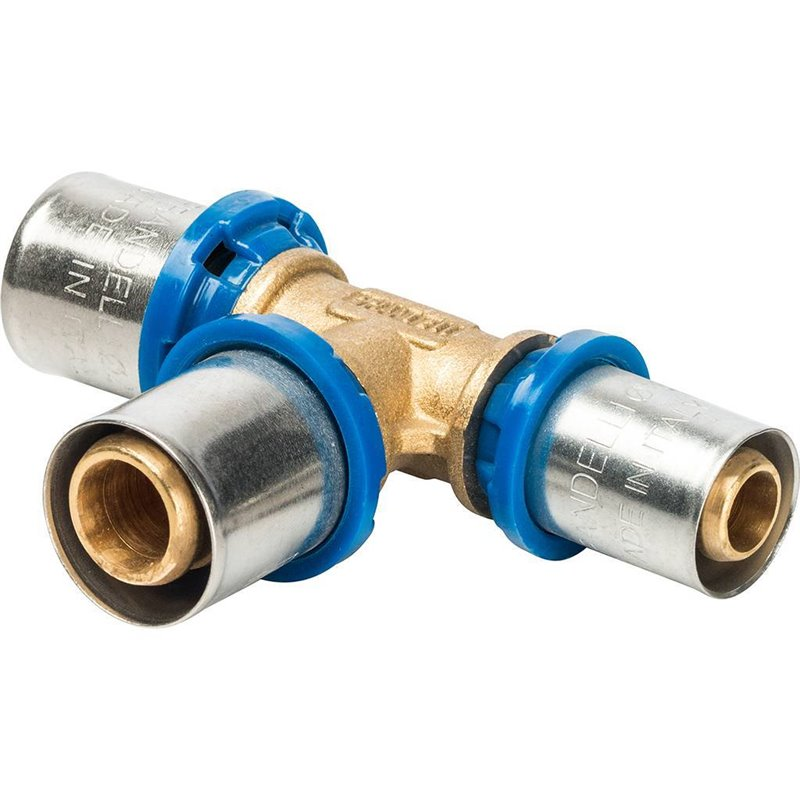 Тройник переходной Prandelli Multyrama 20.2х20.2х16.2 профиль H, TH, U для металлопластиковых труб