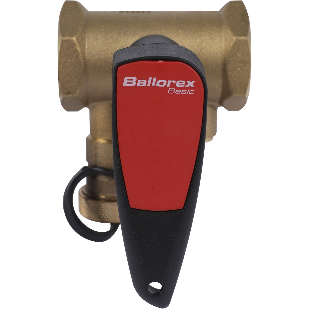 Запорный клапан BROEN Basic DN 32 PN 25 Kvs=15,5 м3/ч ручной резьбовой с дренажем 46490000-001003