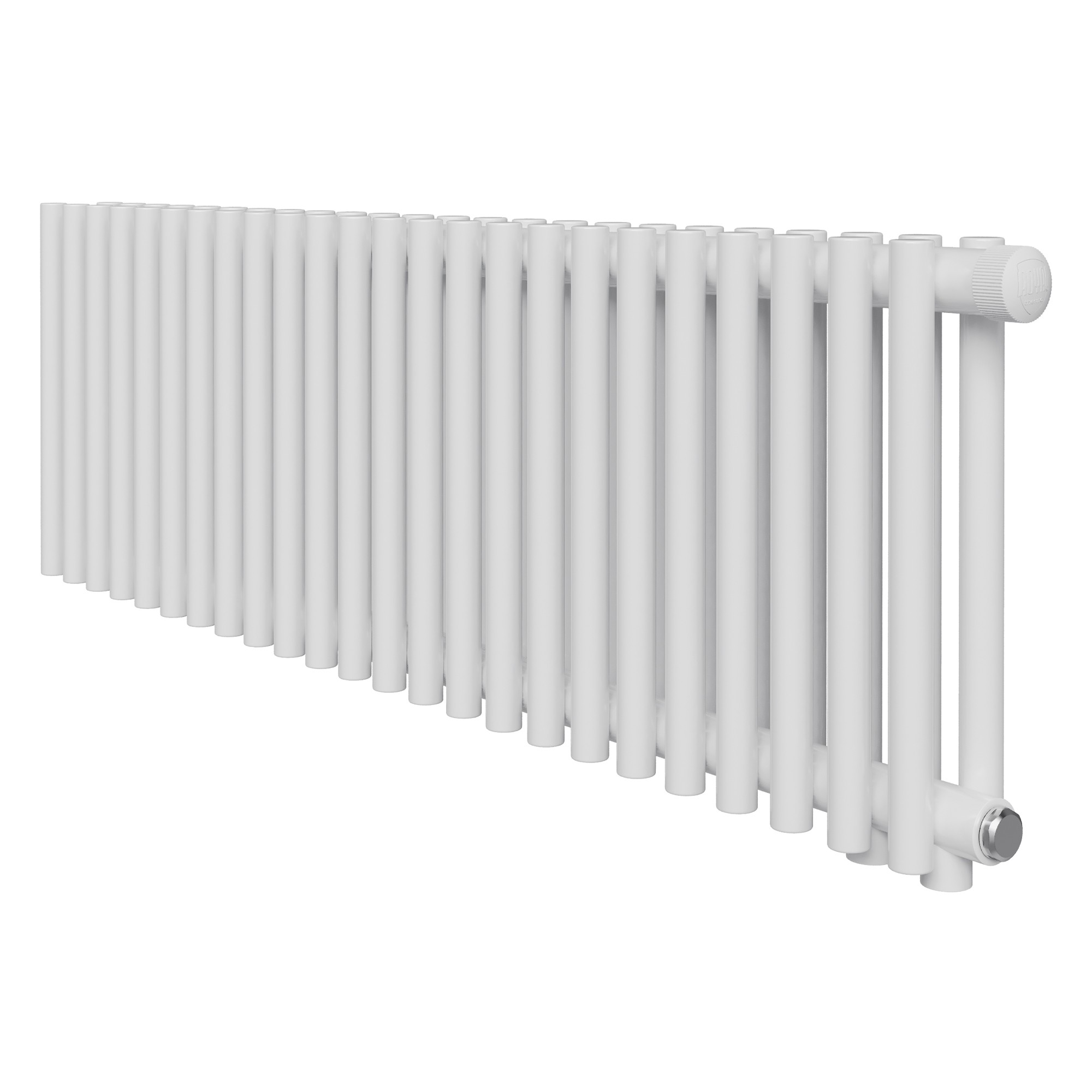 Стальной трубчатый радиатор Royal Thermo Shift R22 VC2030 - 24 секции (белый) нижнее подключение