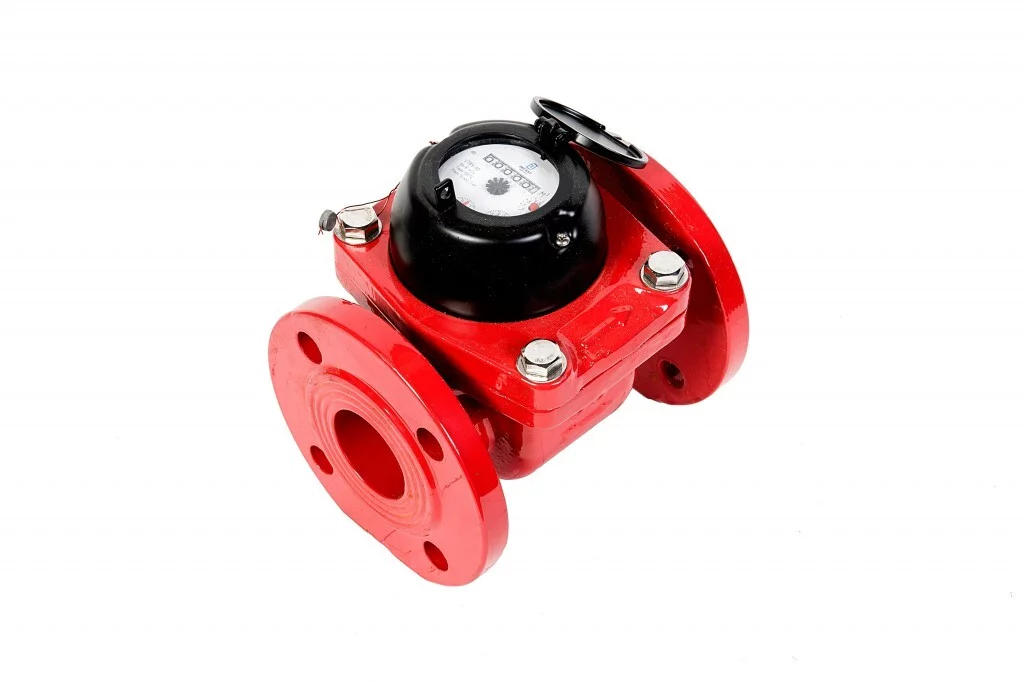 Счетчик воды универсальный Декаст СТВУ-80 Ду80 Ру16 Qn=45 м3/ч 120°С L=225мм фланец турбинный