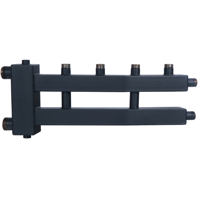 Коллектор ROMMER с гидроразделителем на 2+1 контура (до 85 кВт) дублер рядный