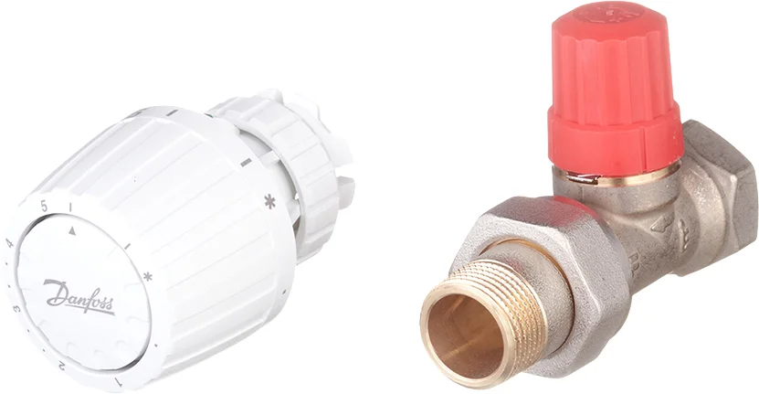 Клапан терморегулирующий Danfoss RTR-N DN20 3/4" прямой c термостатом RTR 709X