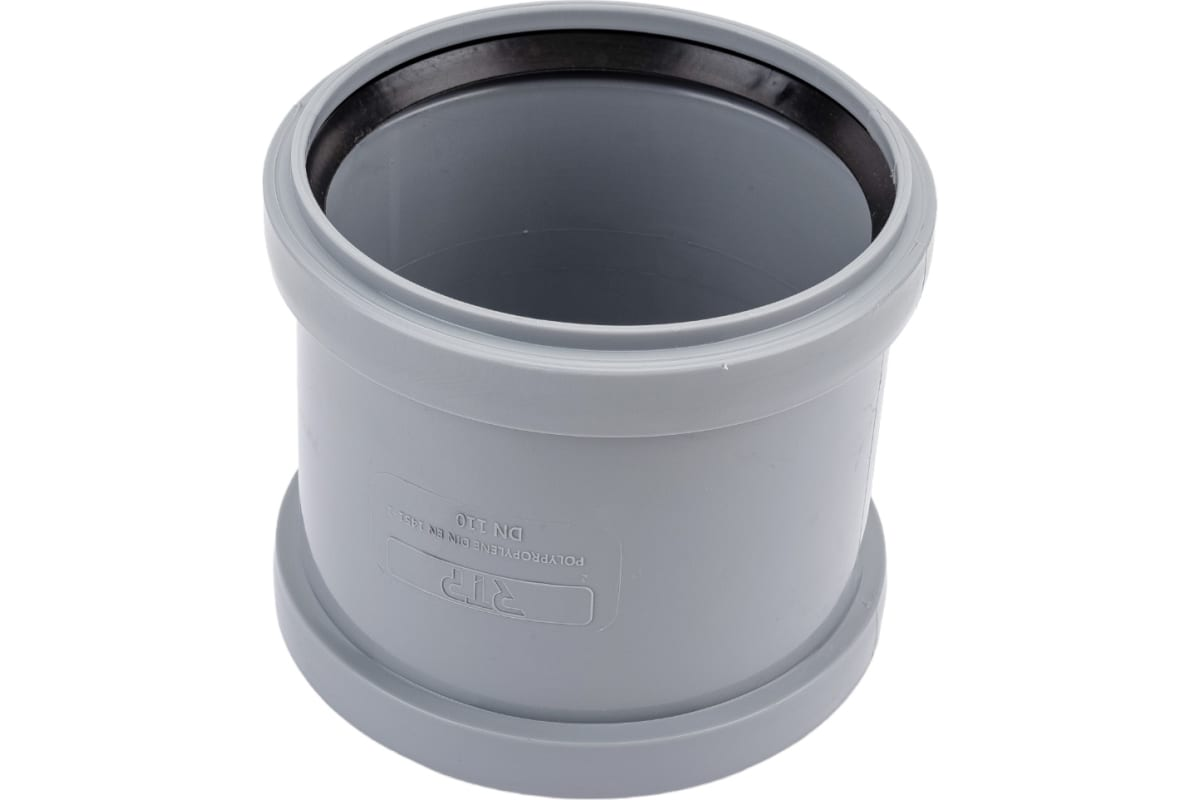 Муфта ремонтная РосТурПласт PP-H Дн110 внутренняя канализация (серый)